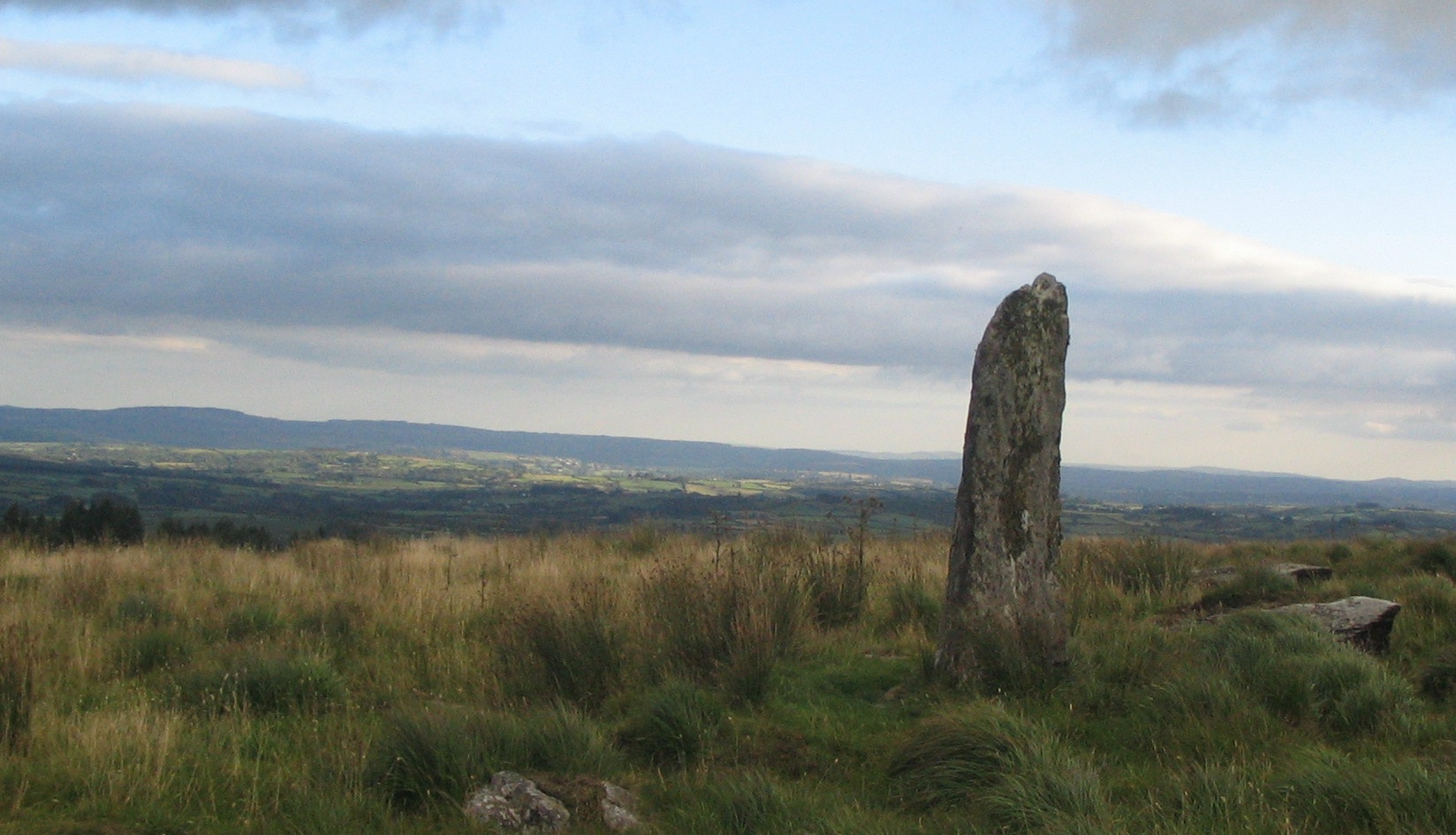 Unidentified standing stone located between Millstreet and Ballinagree, Co Cork, Ireland (public domain)